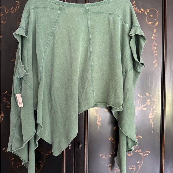 Free people Angel Tee in Emerald Spell sz S - Picture 4 of 4